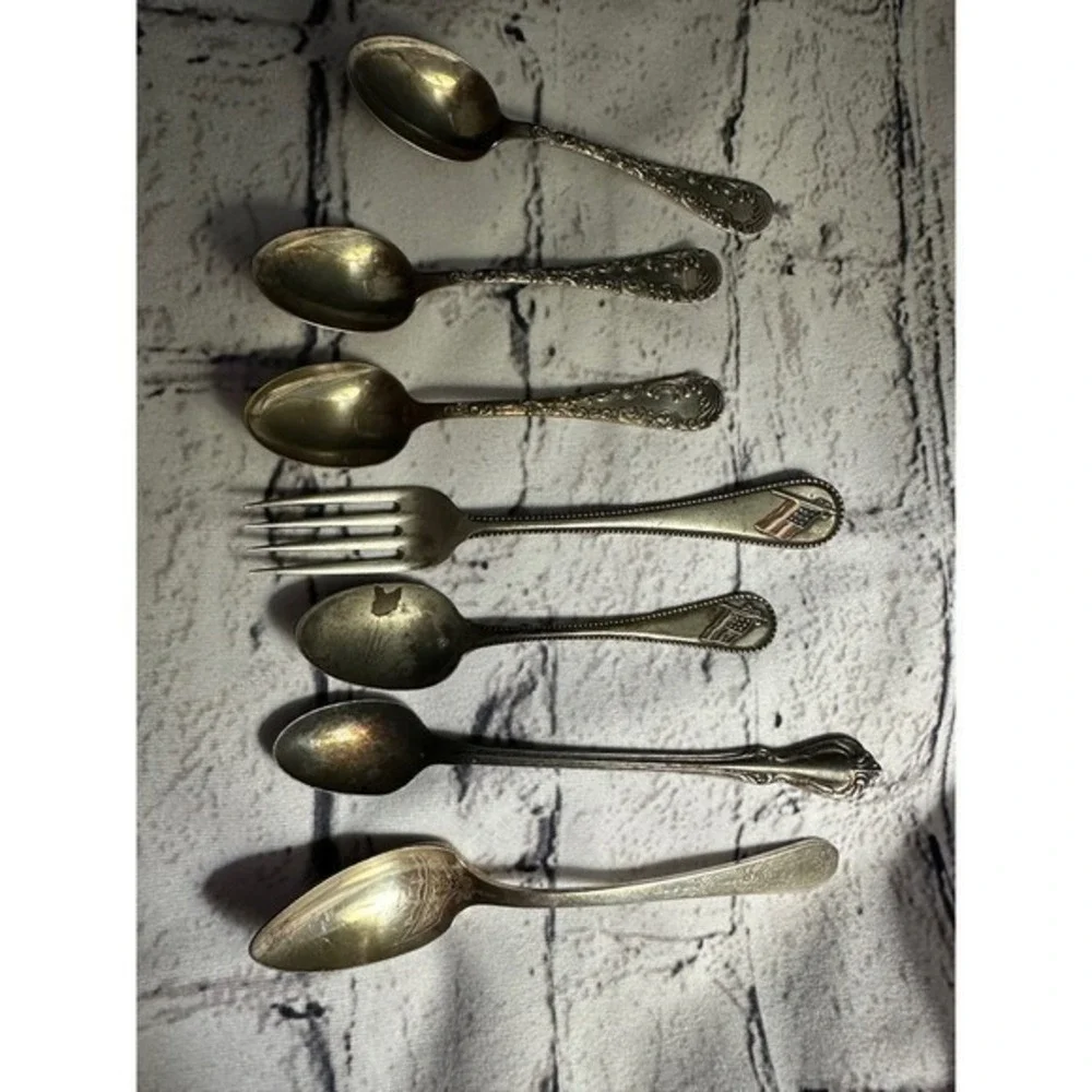 Vintage‎ baby spoons and fork silver?